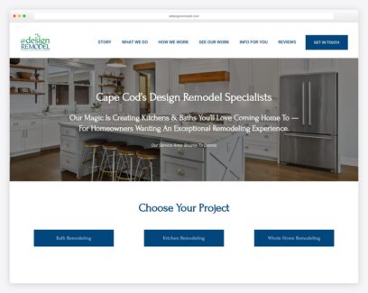 Remodeling company website examples