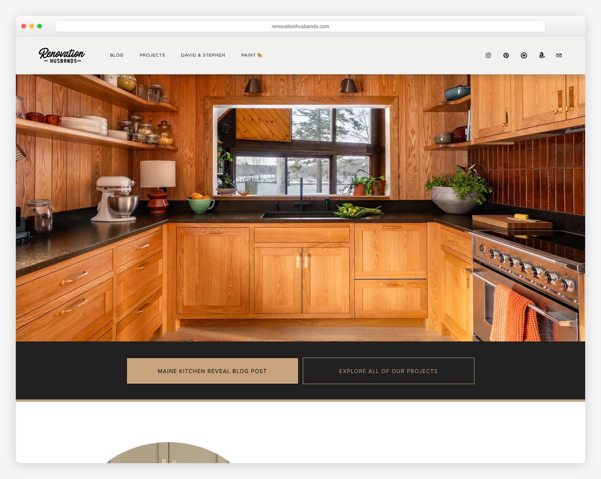 renovation husbands website example