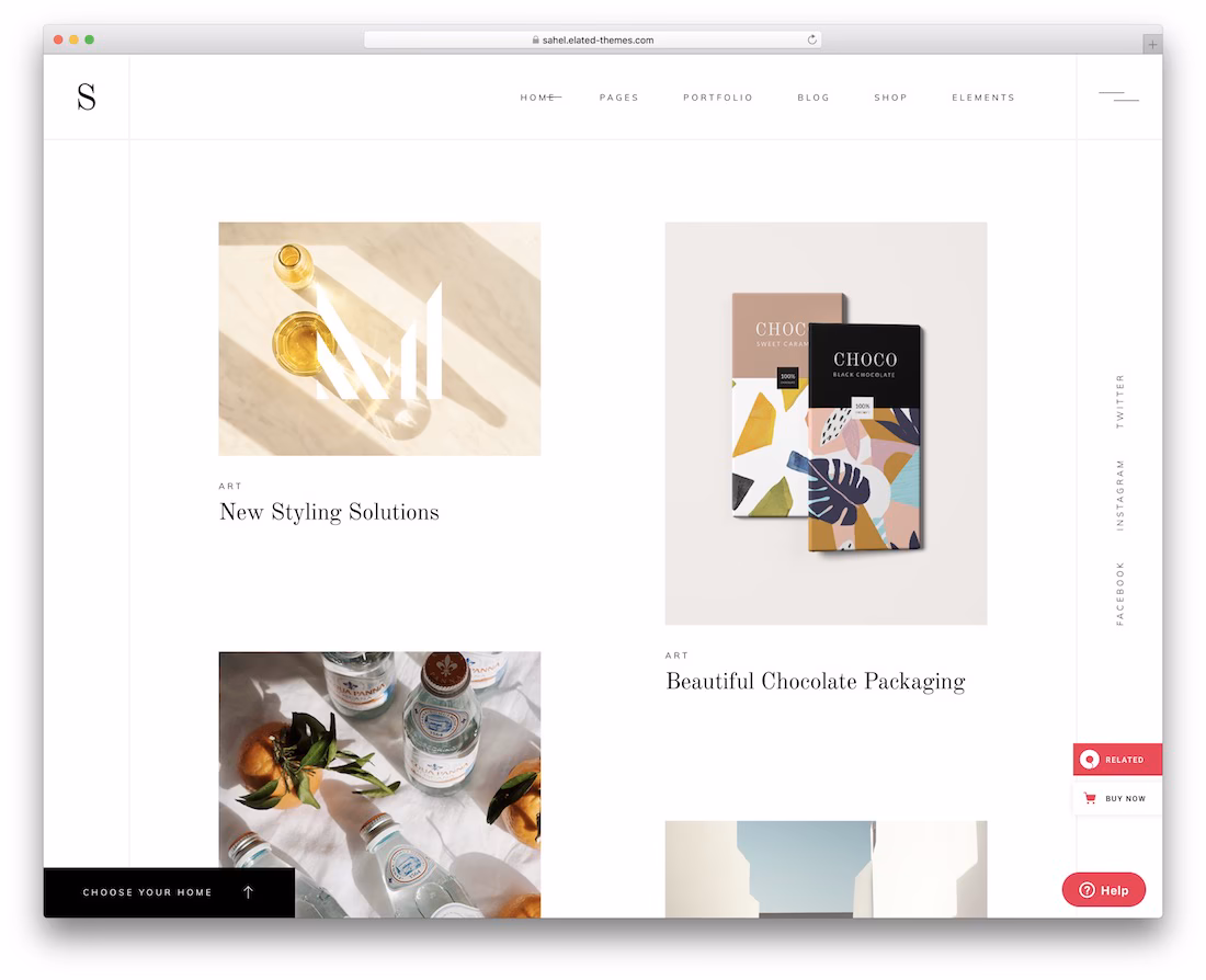 sahel clean wordpress theme
