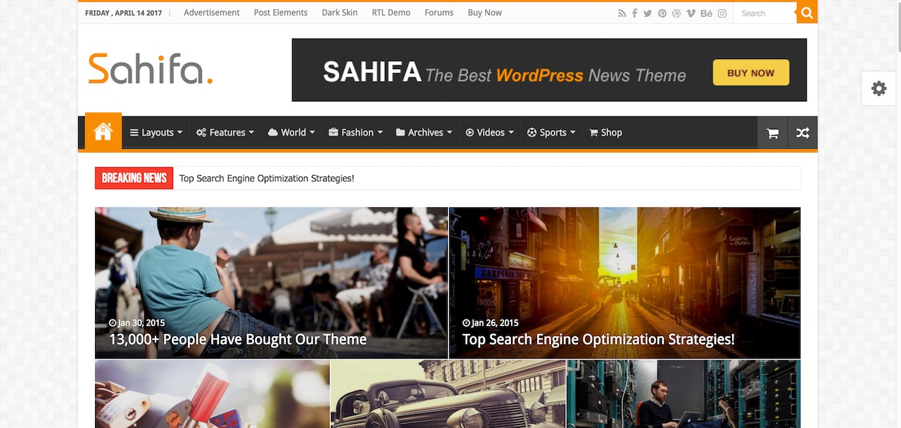 Sahifa - RTL WordPress theme