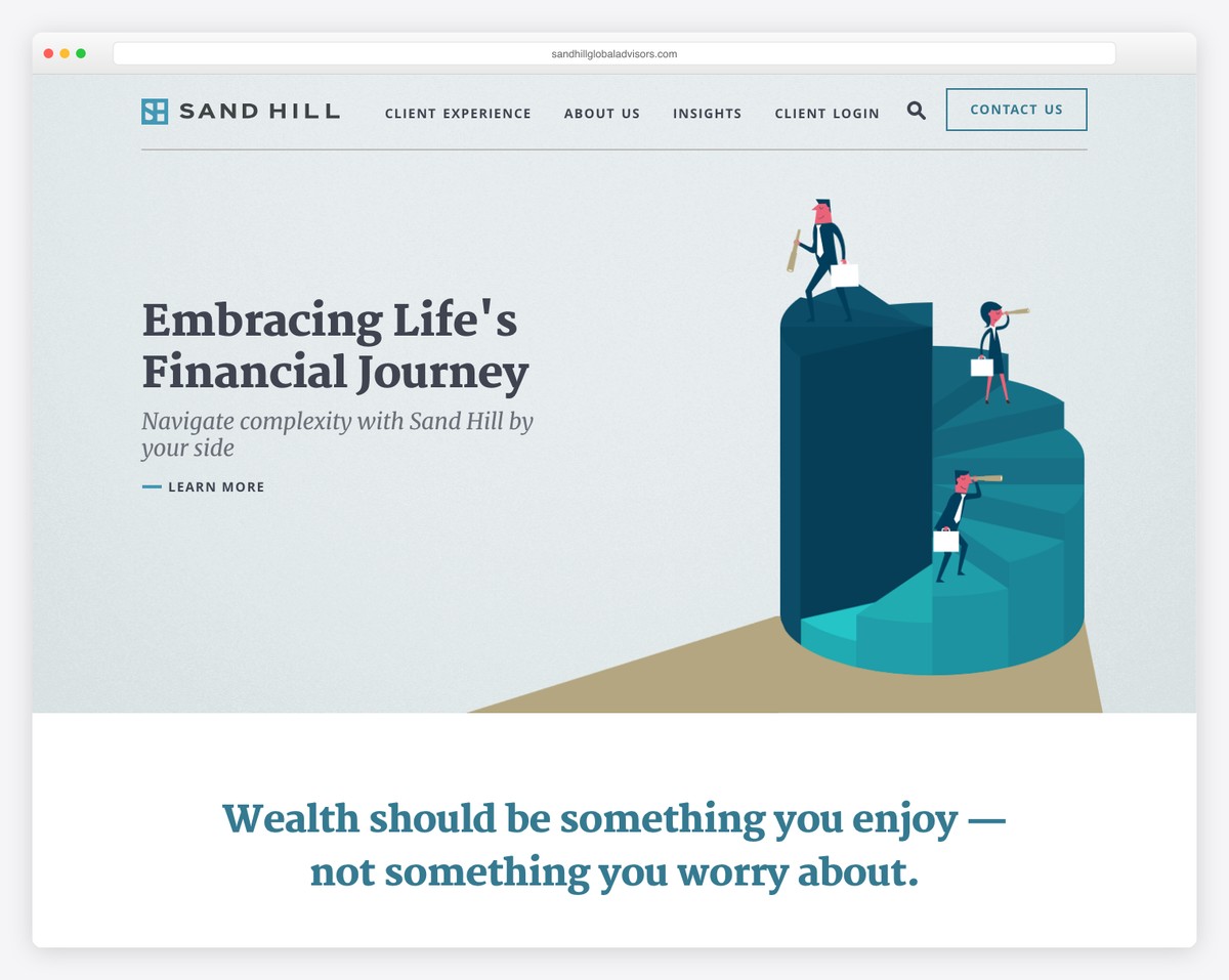 sand hill global advisors website example