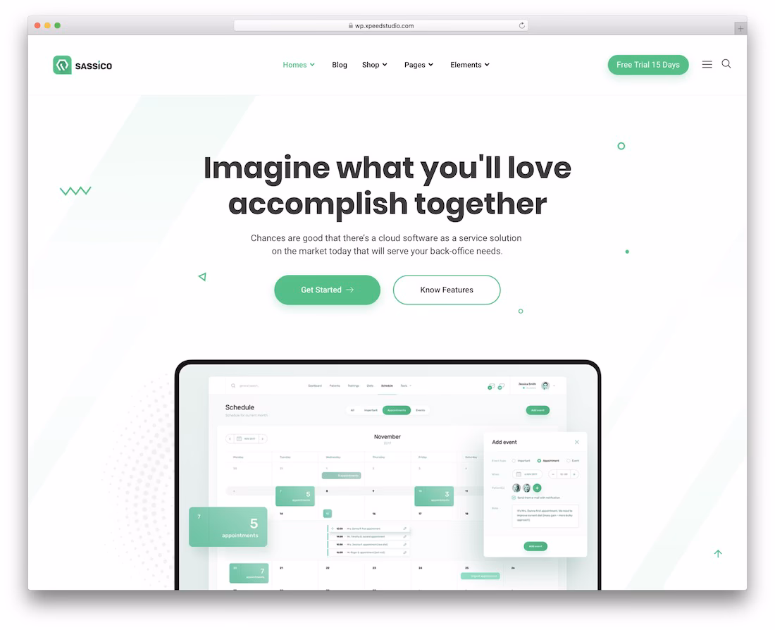 sassico popular wordpress theme