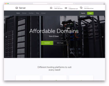 server free template