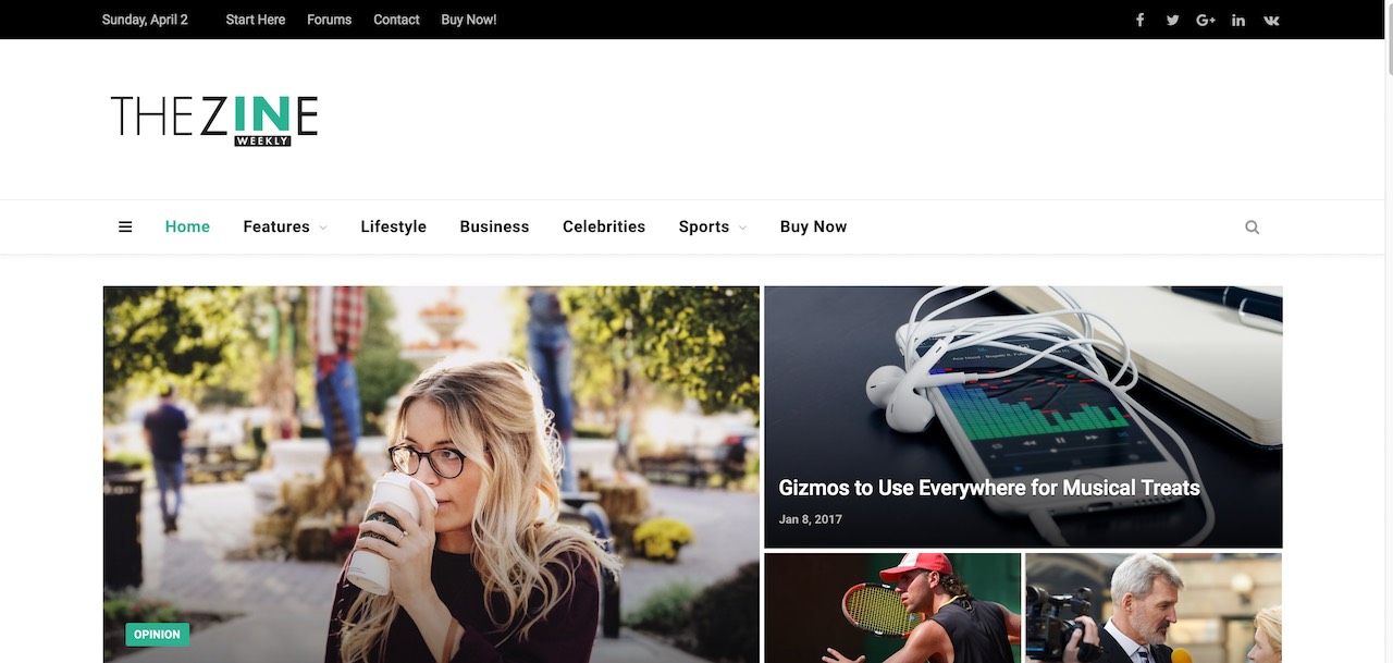SmartMag - Magazine RTL Website design 