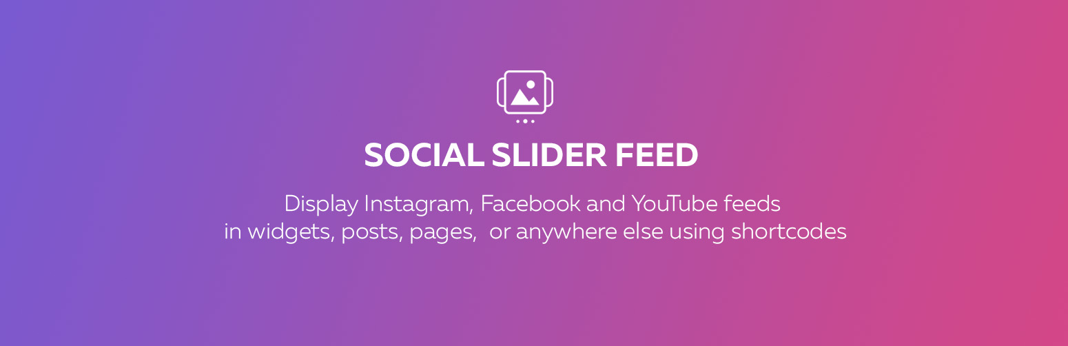 Social slider feed for displaying Instagram posts on your WordPress website