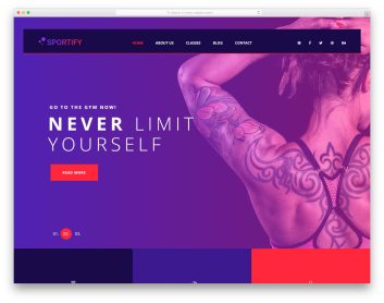 sportify free template