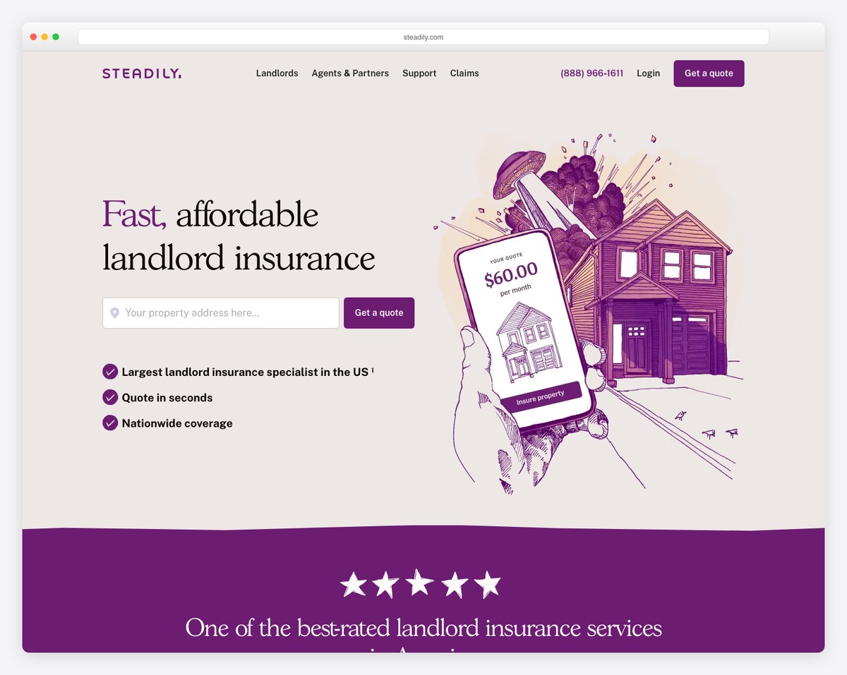 steadily website example