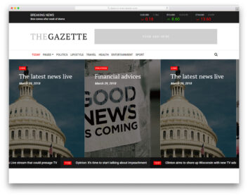 TheGazette free template