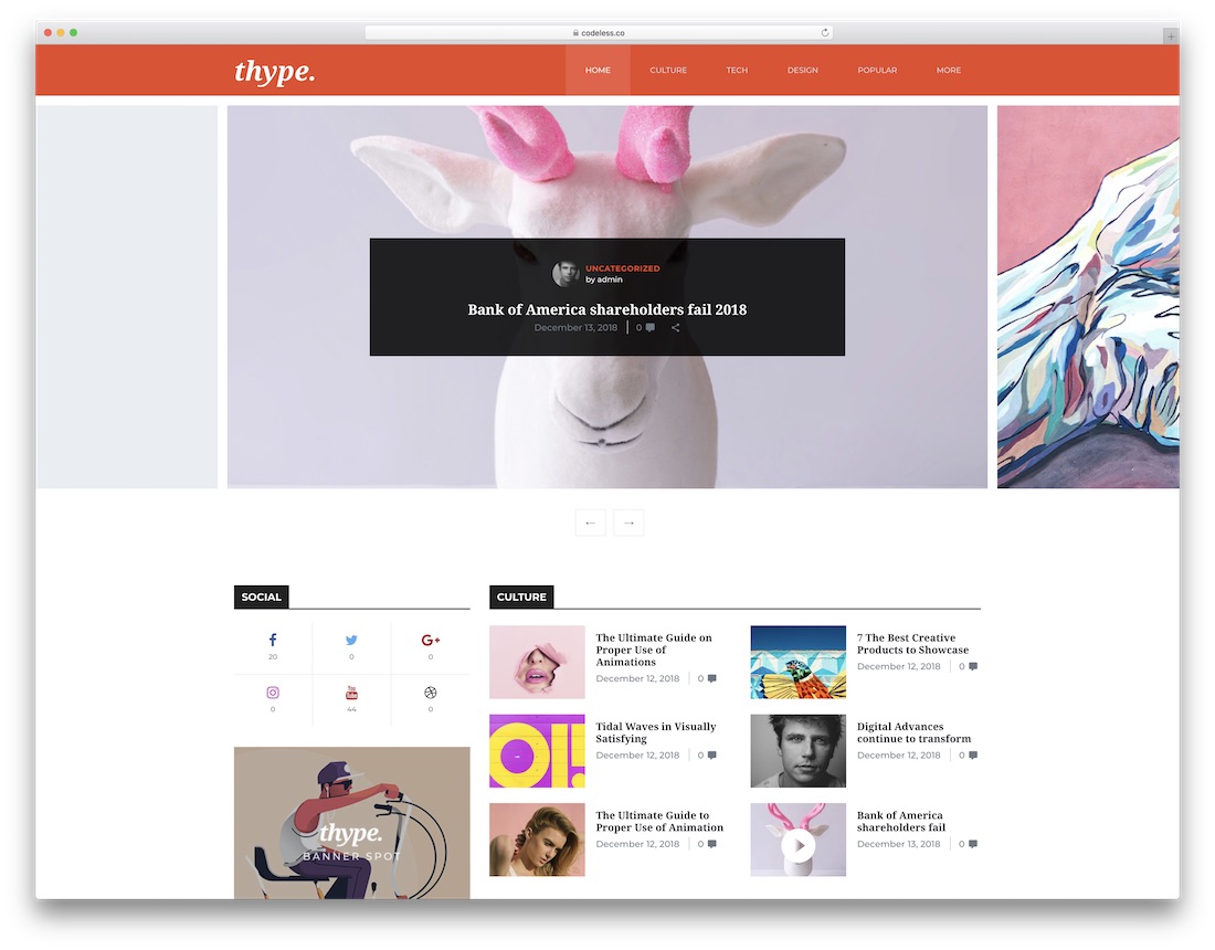 thype magazine wordpress theme