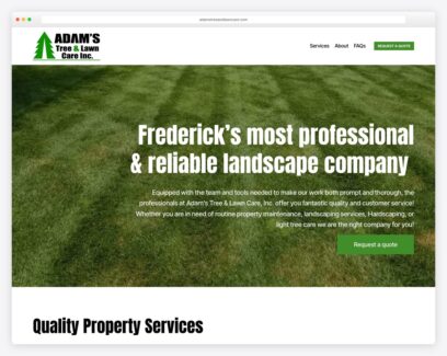 Tree service website examples