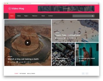 videomag free template