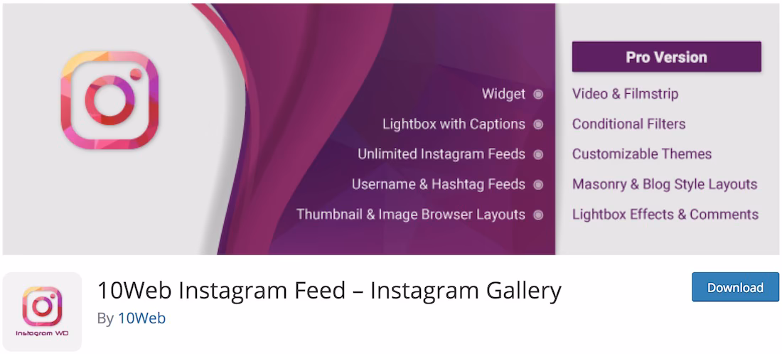 wd instagram feed free plugin
