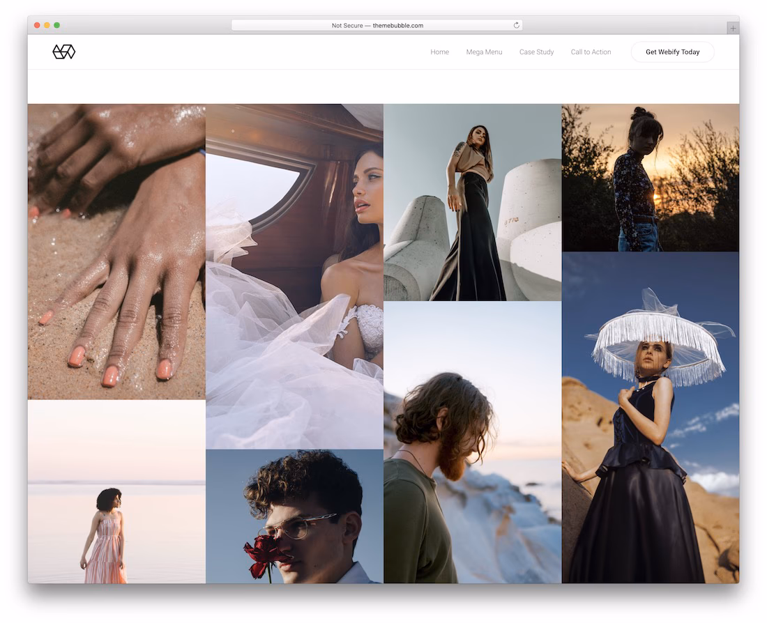 webify full screen wordpress theme