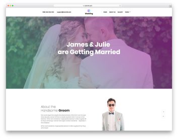 Wedding template preview