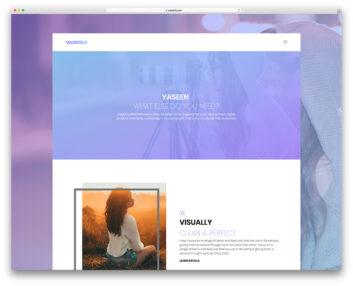 Yaseen template preview