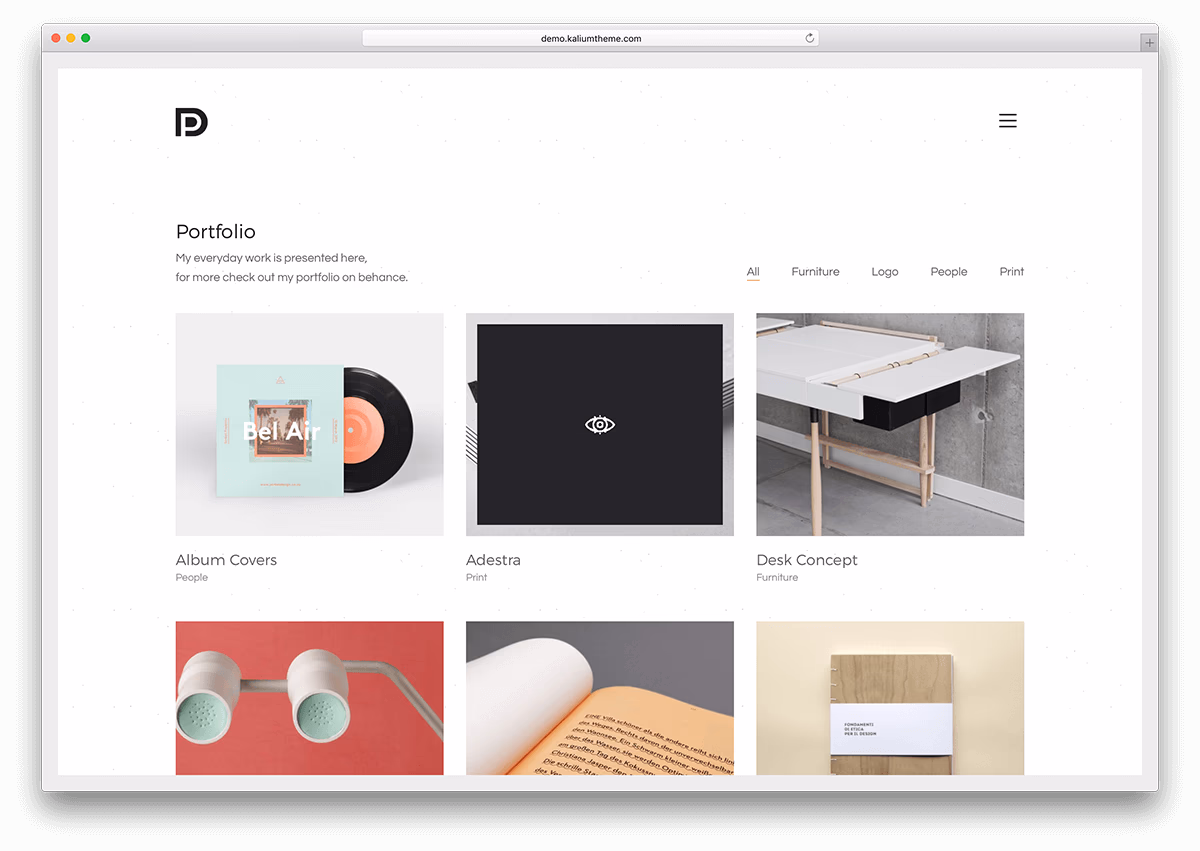 best minimal WordPress portfolio theme